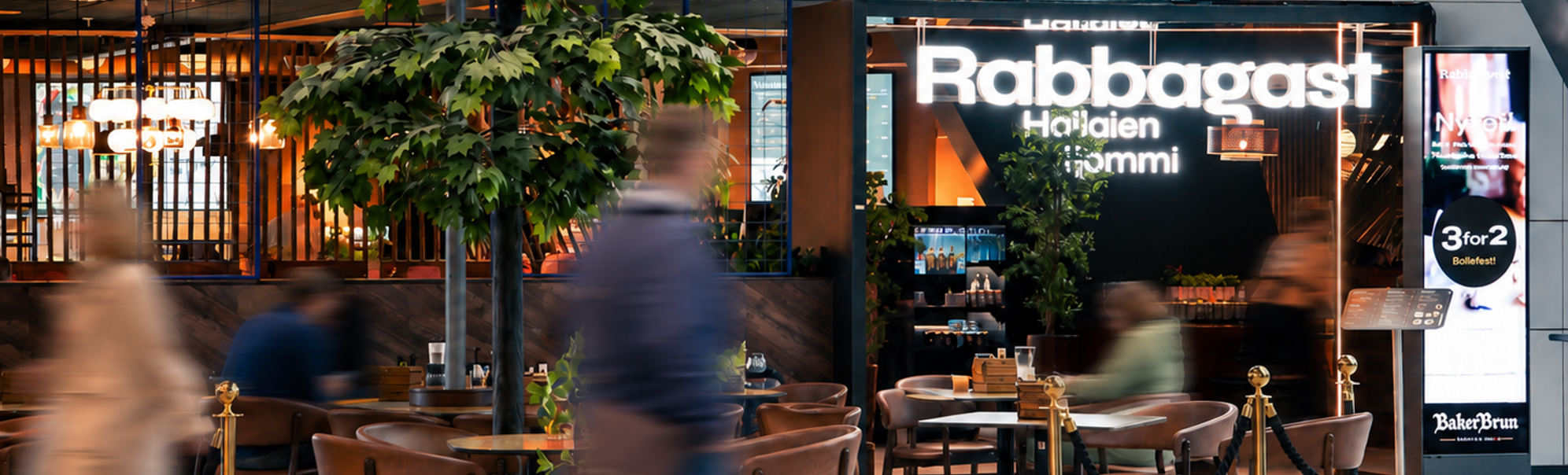 Bilde av Rabbagast sin restaurant inne på BGO